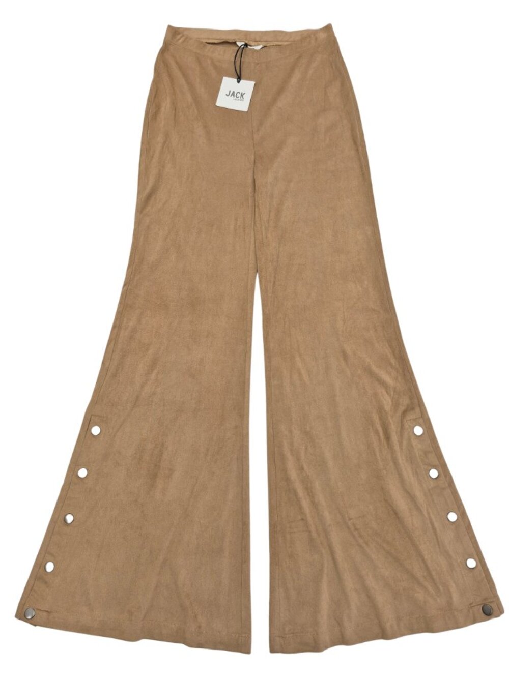 Jack By BB Dakota Women's Small Faux Suede Flare Pants Snap Ankle